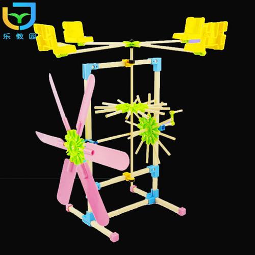 旋转 STEM 梦 沉浸式科学的可拼长风车套装